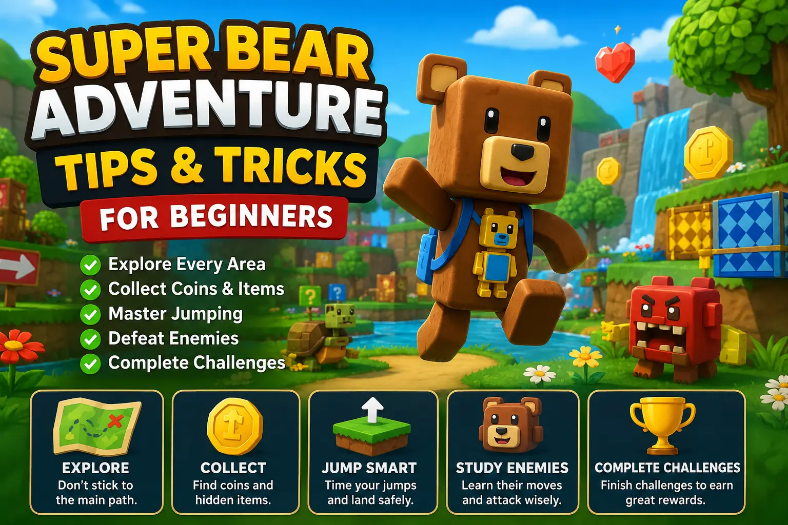 Super Bear Adventure tips and tricks for beginners